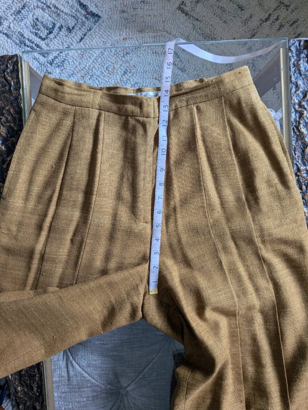 Evan & Dean Asymmetrical Button Blazer & Pleated Wide Leg Suit Set Sz 12 - Picture 13 of 16